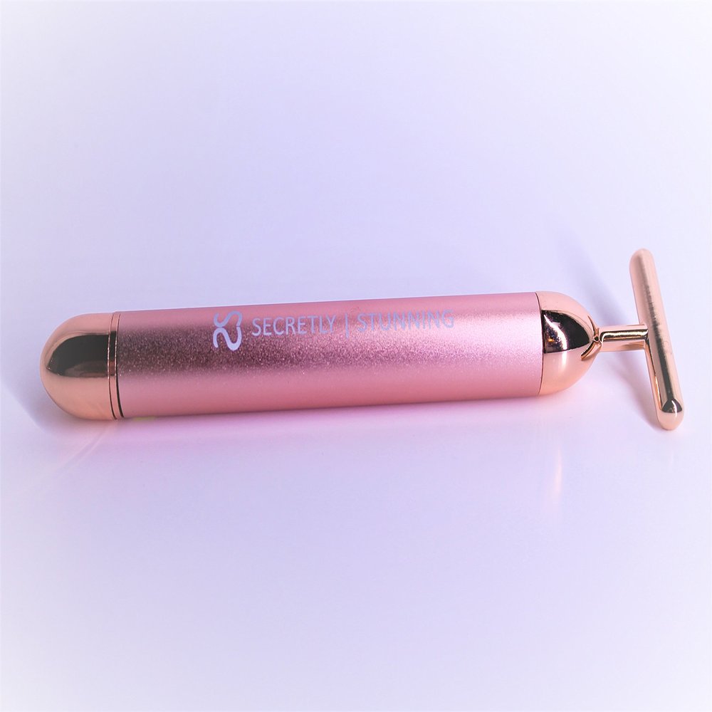 24k Gold Anti-Aging Facial Stimulation Wrinkle Reduction and Toxin Remover (Rose Gold)