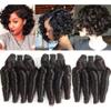 Molefi Brazilian Funmi Hair 3 Bundles burmese curly bundles human hair Short Curly Weave 9A Unprocessed Brazilian Human Hair Extensions 100g/pc Full Head Natural Color (10" 12" 14") view 2