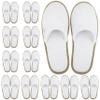 BERGMAN KELLY - Spa Slippers - Disposable Indoor House Slippers - Closed Toe House Shoes for Men & Women - Value Pack Hotel Indoor Shoes for Guests - Washable & Reusable for Travel & Wedding view 1