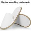 BERGMAN KELLY - Spa Slippers - Disposable Indoor House Slippers - Closed Toe House Shoes for Men & Women - Value Pack Hotel Indoor Shoes for Guests - Washable & Reusable for Travel & Wedding view 2