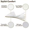 BERGMAN KELLY - Spa Slippers - Disposable Indoor House Slippers - Closed Toe House Shoes for Men & Women - Value Pack Hotel Indoor Shoes for Guests - Washable & Reusable for Travel & Wedding view 4