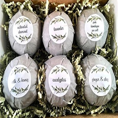 Bath Bomb Gift Set!! 6 XL 6.5 oz vegan family spa lush bath fizzies! Bubble Bath, Moisturize dry skin