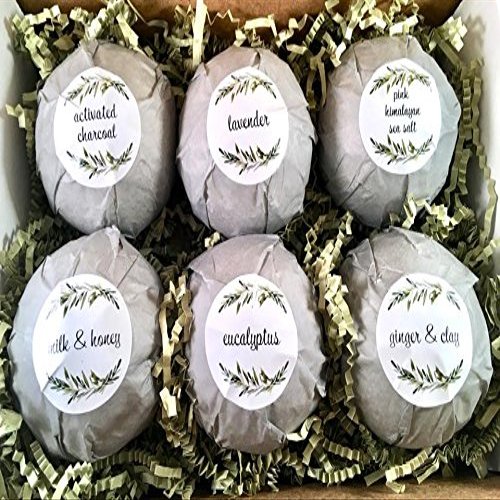 Bath Bomb Gift Set!! 6 XL 6.5 oz vegan family spa lush bath fizzies! Bubble Bath, Moisturize dry skin
