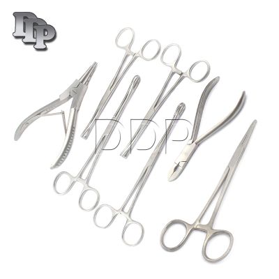 DDP - 7 Body Piercing Instruments KIT Tools Pennington Forceps BP-002