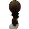 6 Pcs Black Color Large Size Velvet Scrunchies for Women Hair Elastic Bands view 4