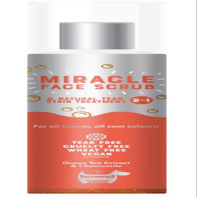 hownd Miracle Face Scrub & Natural Tear Stain Treatment