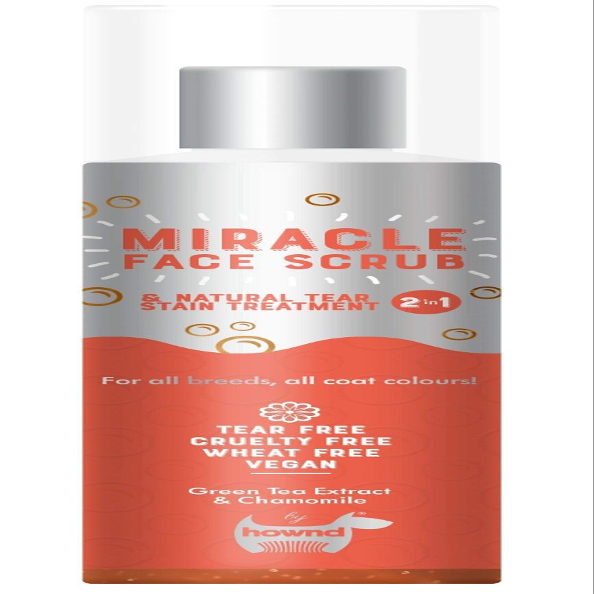 hownd Miracle Face Scrub & Natural Tear Stain Treatment
