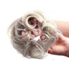 Bella Hair 100% Real Human Hair Piece, Messy Hair Bun Scrunchie for Women Wavy Curly Up-Do Hairpiece (#Silver Gray) view 1