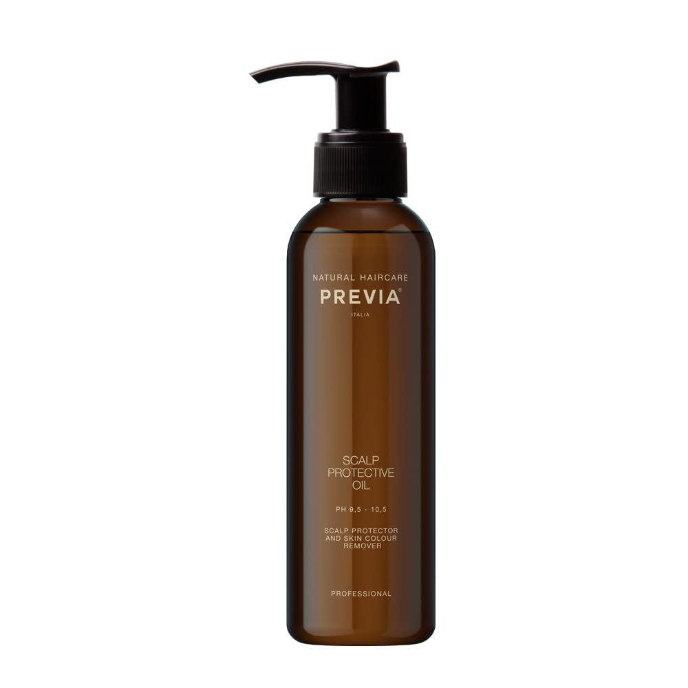 PREVIA Scalp Protective Oil Professional Scalp Protector & Hair Color Remover for Dyed Hair Prevents Scalp Discoloration Vegan Natural Ingredients 6.7 oz