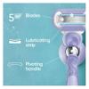 Gillette Venus Deluxe Smooth Swirl Women's Razor + 3 Razor Blade Refills, with Flexiball Technology, Lubrastrip with A Touch of Vitamin E view 4