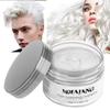 Hair Wax Color White, Temporary Hair Color Dye Washable Hair Styling Mud, Style Clay for Girls Boys Teens Women, Instant Hair Coloring Gel Cream for DIY Cosplay Halloween Children's Day (1, White) view 1