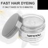 Hair Wax Color White, Temporary Hair Color Dye Washable Hair Styling Mud, Style Clay for Girls Boys Teens Women, Instant Hair Coloring Gel Cream for DIY Cosplay Halloween Children's Day (1, White) view 2