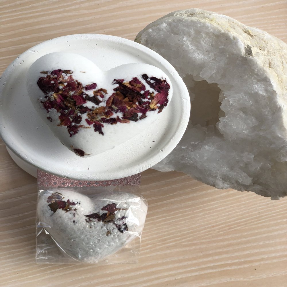 Lavender Vanilla Rosy Heart Bomb