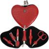 3 Swords Germany - Brand Quality 5 Piece Manicure Pedicure kit Set for Kids - Children - Toddlers with Special Scissors (Round tip) Fashion Leather case in Gift Box, Made by 3 Swords (03751) view 1