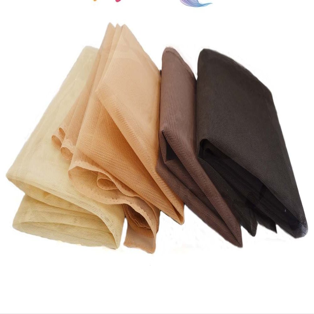 Jagazi Naturals Theatre Extra Firm Hold Stiff Lace for Knotting/Ventilating Lace Wig Cap.Laces (1/4 Light brown)