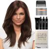 Jon Renau & Christy's Wigs - Zara Petite Synthetic Wig - Lace Front, Monofilament Top - Straight, Long Layered - Brown - 8 Item Bundle view 3