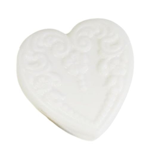 3pc Gift Set Large Heart Shaped Soaps - Gardenia Scent - Shea Butter Goat Milk Soap