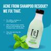 Teenology Teen Shampoo  Avoid Acne Breakouts, Non-Comedogenic, For Dry & Oily Scalps, Sulfate & Paraben Free, Natural Botanical Extracts, for Clear Skin & Healthy Hair, 16 oz  (Mint) view 2