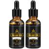 FULLLIGHT TECH 2 Pack Beard Oil for Men Growth 100% Natural Argan Oil,Jojoba Oil Leave in Conditioner Softener for Mustache Grooming Moisturizing view 1