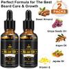 FULLLIGHT TECH 2 Pack Beard Oil for Men Growth 100% Natural Argan Oil,Jojoba Oil Leave in Conditioner Softener for Mustache Grooming Moisturizing view 3
