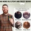 FULLLIGHT TECH 2 Pack Beard Oil for Men Growth 100% Natural Argan Oil,Jojoba Oil Leave in Conditioner Softener for Mustache Grooming Moisturizing view 4