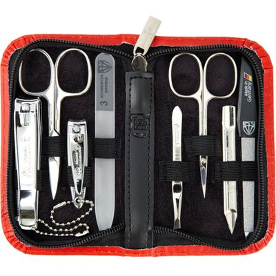 3 Swords Germany  brand quality 8 piece manicure pedicure grooming kit set
