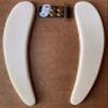 Camel Bone 7/8-1 Inch Size Straight Razor Blades Scales/Handles With Brass Hardware Straight Razor Making Razorsmith Supply For Puma Dovo Boker Straight Razors. Sized at 6"x3/4"-3/8"x5/32". view 2