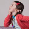 Girls Little Bow Hair Clip 4-pc Set - Blue - Multi Mix view 2
