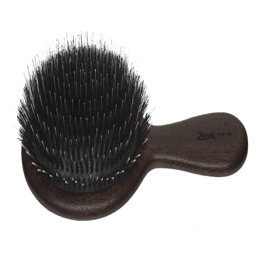 Janeke Dark Wood Bubinga Body and Mix Bristle Brush
