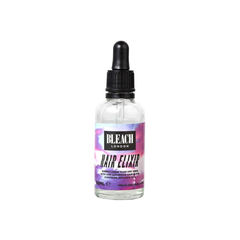 Bleach London Hair Elixir for Dry Ends, Lightweight, No Residue Hair Serum with Avocado Oil, Boosts Shine and Reduces Frizz for Smooth Glossy Hair 1.69 Fl Oz