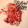 Art Factory Festival Glitter - Cherry Bomb (50 ml/1 fl oz), Cosmetic Glitter Gel view 2