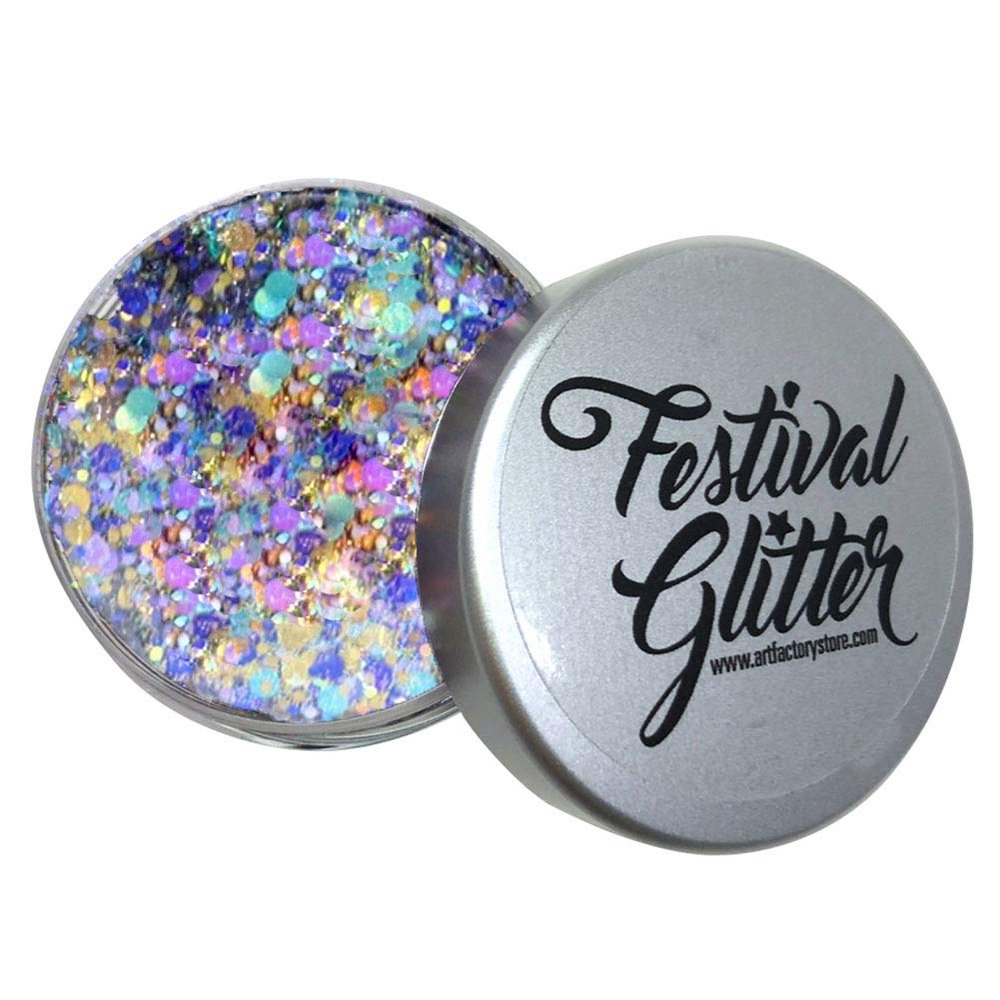 Art Factory Festival Glitter - Peacock (50 ml/1 fl oz), Cosmetic Glitter Gel