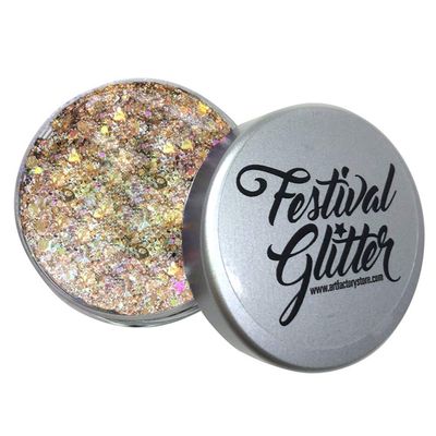 Art Factory Festival Glitter - Gold Digger (50 ml/1 fl oz), Cosmetic Glitter Gel