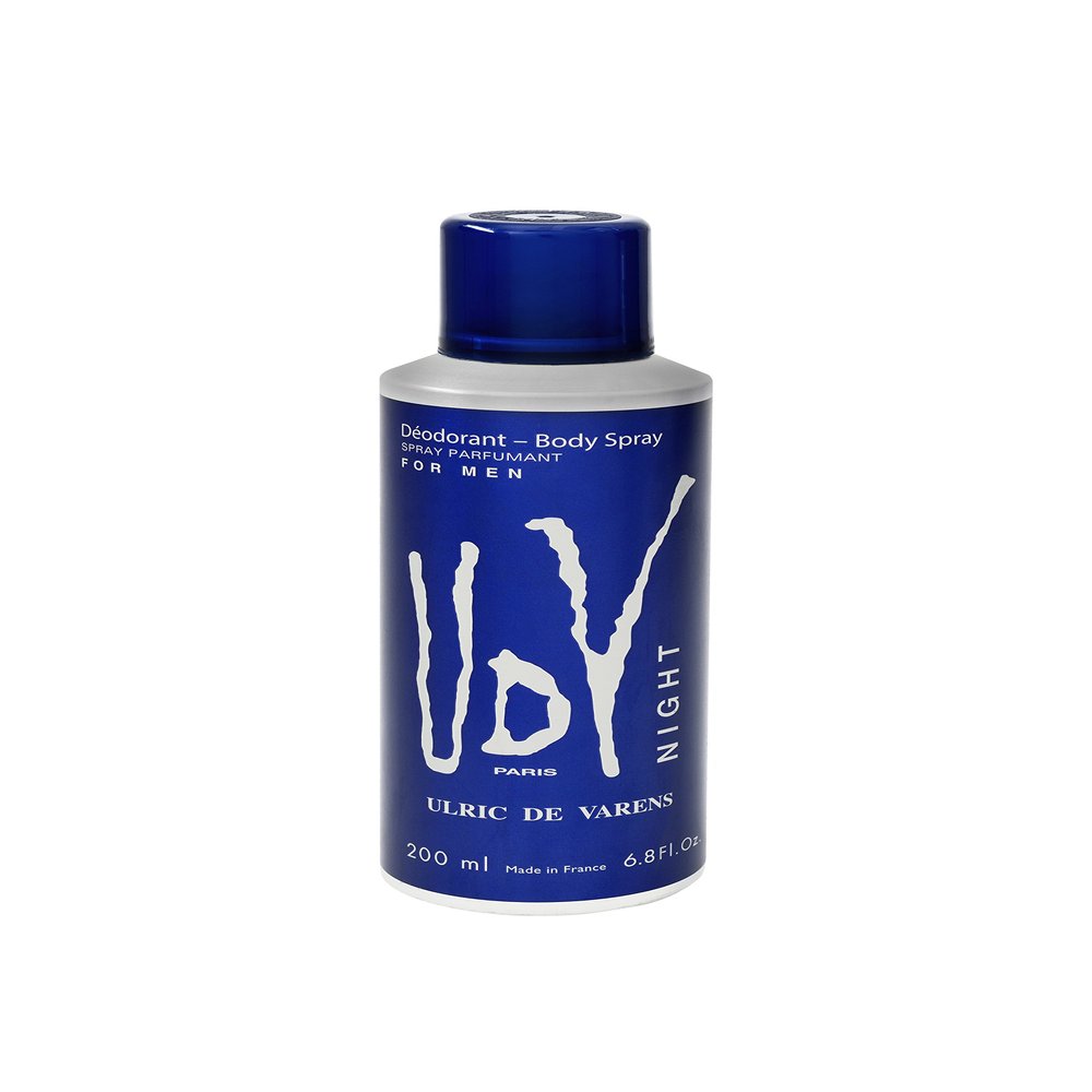 UDV Ulric De Varens Night 200ml Deodorant Spray, Deodorant For Him