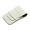 Mont Bleu 5-piece Manicure Set with crystal nail file, in Cruelty Free White Leatherette Case | Italian Scissors - Silver Crystal Nail File - German Case view 4