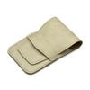 Mont Bleu 5-piece Manicure Set with crystal nail file, in Beige Eco-Leather Case | Italian Scissors - Black Czech Crystal Nail File - German Case view 4