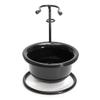 Other Accessories - Stainless Steel Shaving Brush Razor Stand Holder Shaving Bowl Mug Set - Paring Stadium Endure Skimming Basin Tolerate Grazing Trough Resist Sliver Arena Rack - 1PCs view 2