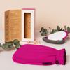 Renaissance Glove a body Exfoliating Mitt with face scrubbing accessory by Daniele Henkel  Vegan more effective & resistant than a loofah, brush or scrub sponge bath -100% natural (Royal Magenta) view 2