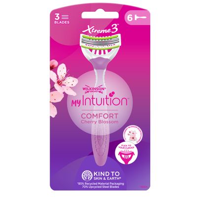 Wilkinson Sword Xtreme 3 Beauty Women's Disposable Razors, Pack of 6