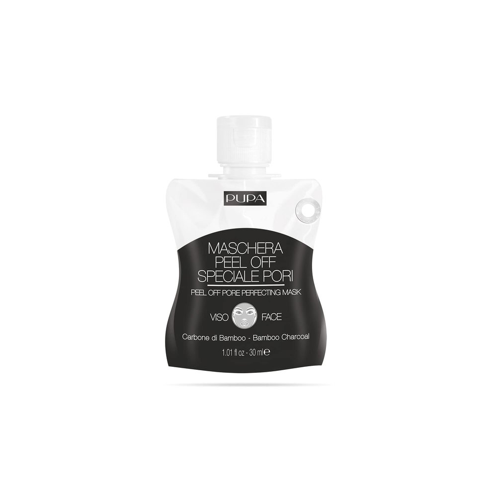 Pupa Milano Peel-Off Pore Perfecting Face Mask - Detox Skin Treatment - Bamboo Charcoal And Vitamin E Purify The Skin And Free Clogged Pores - Brightens Skin - 1.01 Oz (568243/004)