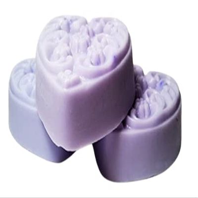 3 Pc Heart Shaped Black Orchid Scented Soaps Gift Set - Shea Butter Goat Milk Soap