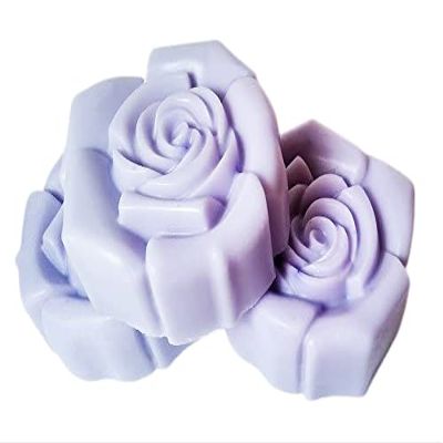 3 Pc Flower Soaps Black Orchid Scented Soaps Set - Shea Butter Goat Milk Soap