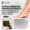 FootSpa - Foot Cream, Sloughing Lotion, Peppermint and Eucalyptus Oil, 128 Oz - Pedicure Massage Foot Care for Dry Cracked Feet, Scrub Gently, Exfoliating view 3