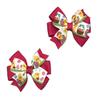 Easter Chick Toddler Hair Bow Set (Yellow or Pink) view 3