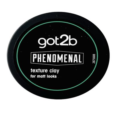 Schwarzkopf got2b PhenoMENal Texture Hair Styling Clay, Vegan, Strong Hold, Matt Finish, No Stickiness, 100ml (Pack of 1)