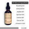 Rosehip Anti-Aging Face Oil Treatment - Anti-Wrinkle Serum, Natural Anti-Aging Oil rich in Vitamins E, A & C & Essential oils - Pure Rose Oil for Wrinkles, Age spots & Fine Lines - GALORE Naturals view 3