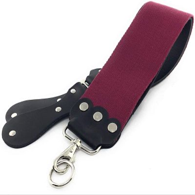 GENTS Professional 3 x 26 Straight Razor Strop - Premium Genuine Leather & Canvas Barber Strop with Stainless Steel Hook - Traditional Wet Shaving Razor Sharpener