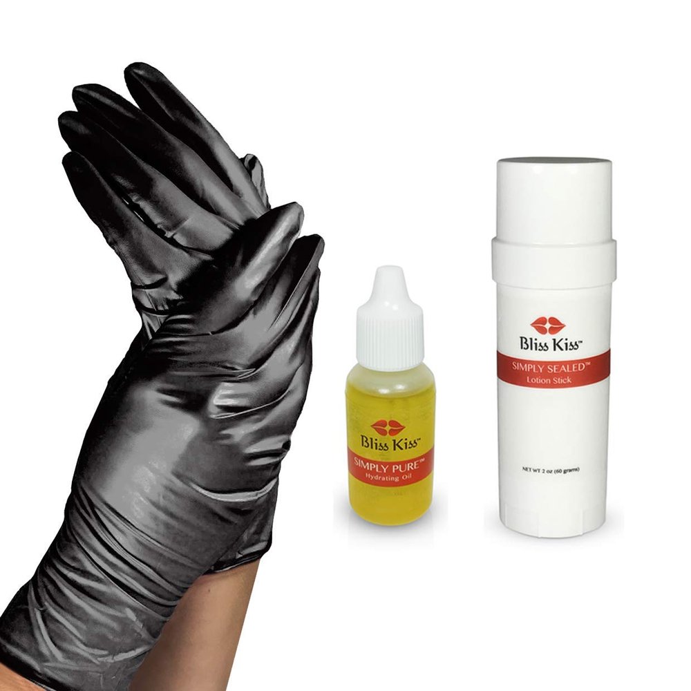 Bliss Kiss Mega Hydration Kit | Easy overnight hydration for your hands and nails (Crisp, Medium)
