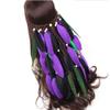 Bohemian Tassels Headband Hairband Hair Hoop Headwear Handmade Indian Fascinator Feather Headband Hair Bands Headdress Hair Accessories for Women Lady Girls (Style 05) view 3