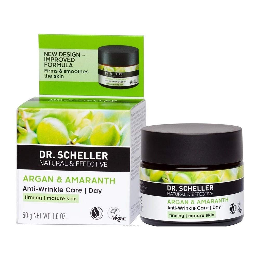 Argan Oil & Amaranth Anti-Wrinkle Care Day for Firming and Demanding Skin Dr. Scheller Skin Care 1.8 oz Cream